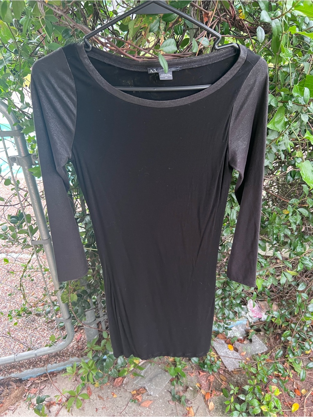 Armani Exchange black dress